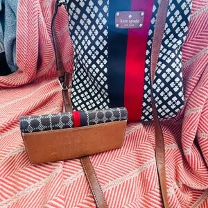 Kate Spade Black and Red Patterned Bag